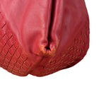 Bottega Veneta Vintage Red Hobo Aquilone Fortune Cookie Shoulder Bag