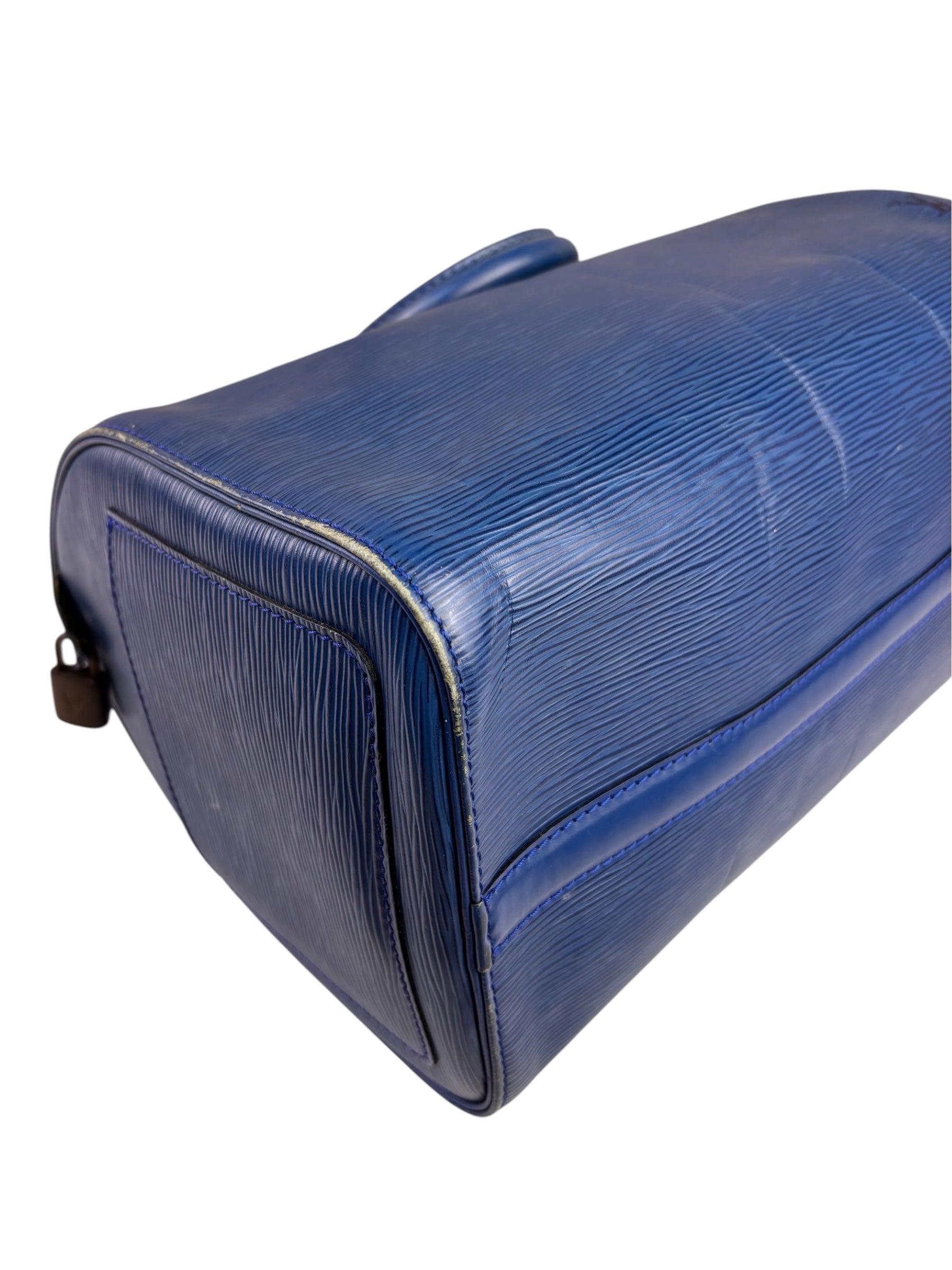 Louis Vuitton Blue Epi Leather Speedy 30