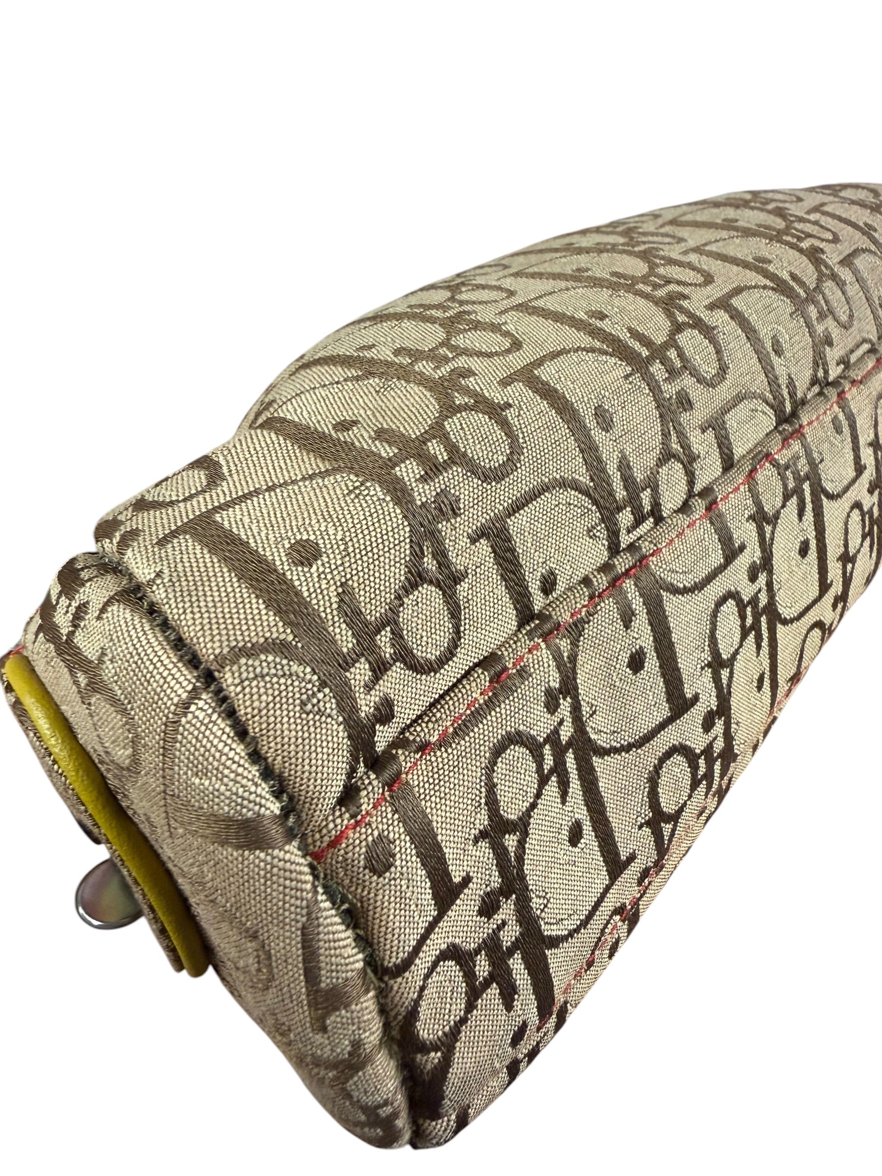 Christian Dior Vintage Trotter Canvas Rasta Crossbody Bag