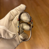 Cartier Tank Cream Roman Dial Brown Strap