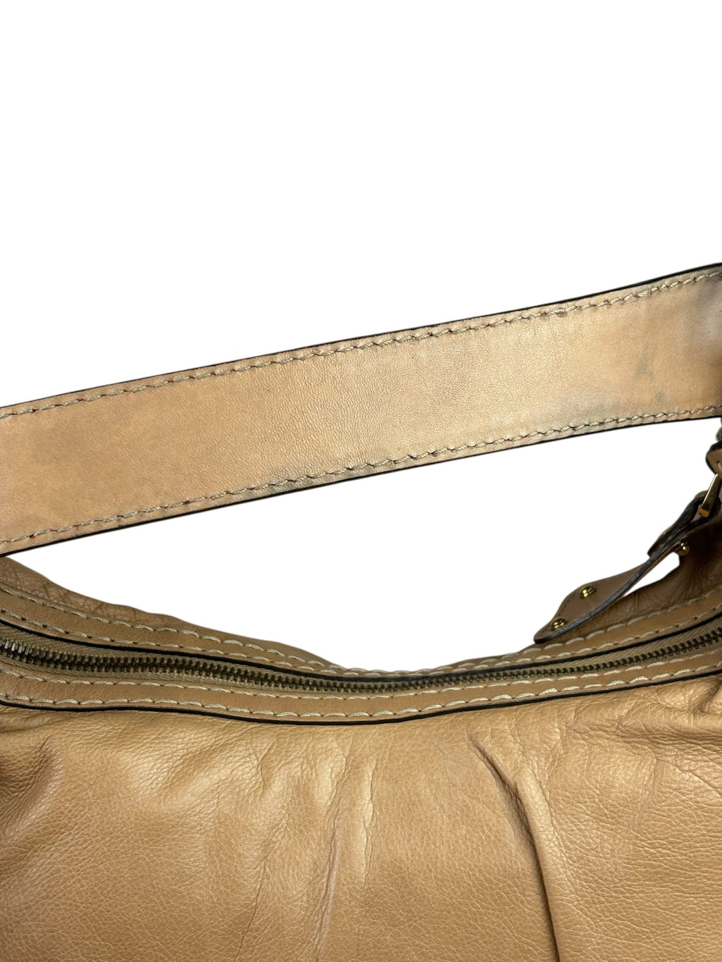 Gucci Jockey Hobo Light Brown