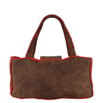 Chanel 1998 Coco Mark Brown Suede Handbag