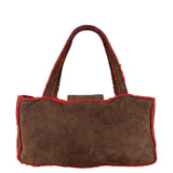 Chanel 1998 Coco Mark Brown Suede Handbag