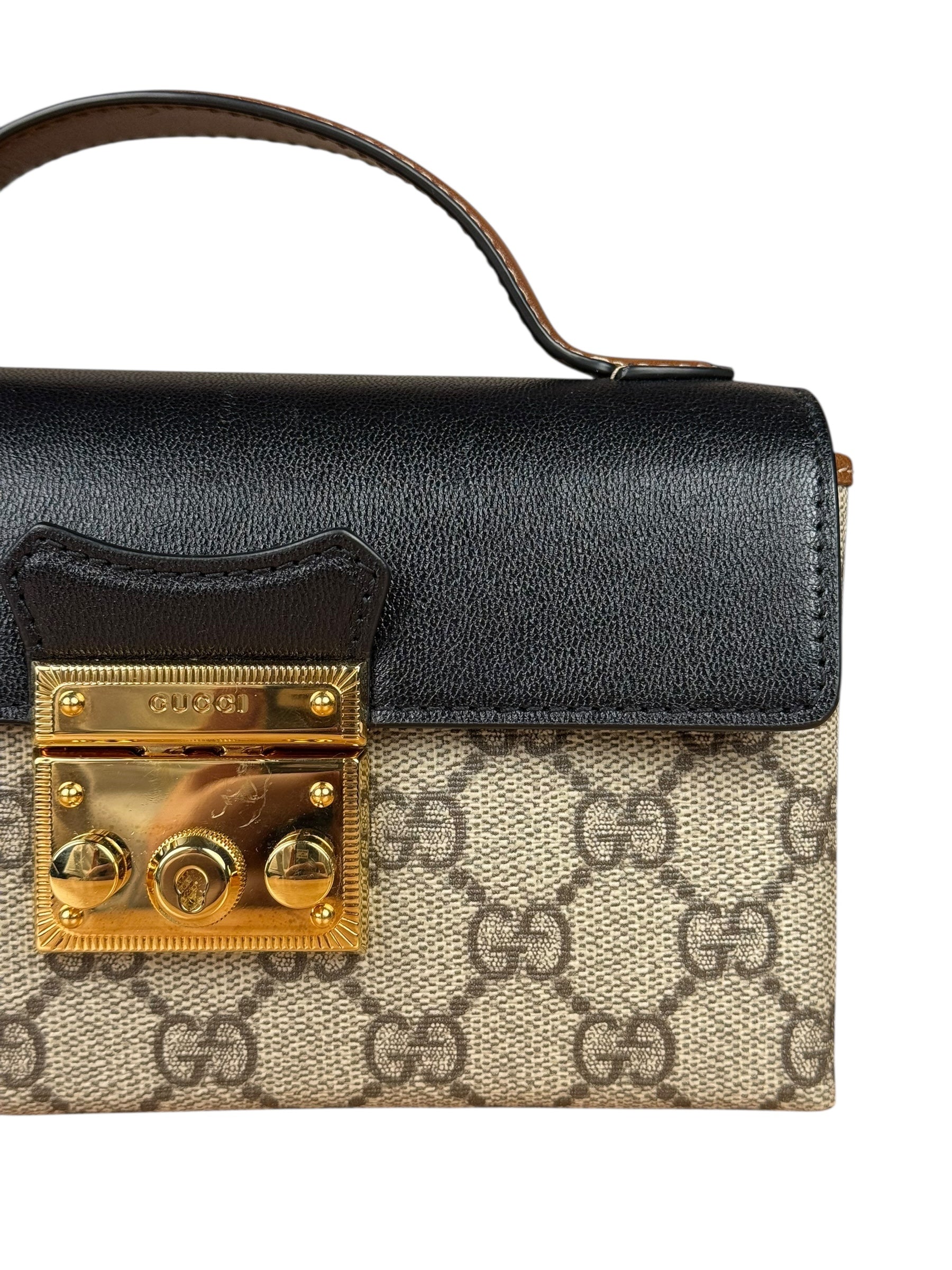 Gucci Crossbody GG Supreme Padlock Mini