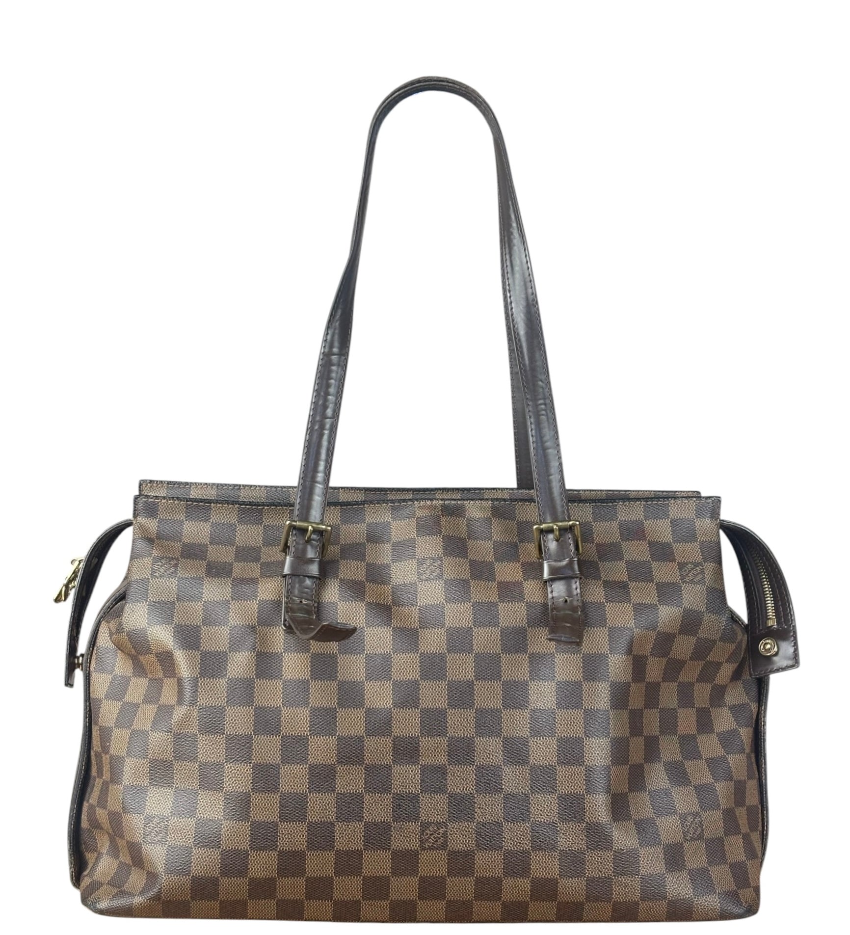 Louis Vuitton Damier Ebene Columbine Shoulder/Tote Bag