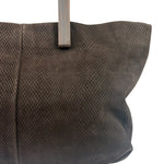 Loewe Vintage Brown Python Embossed Tote
