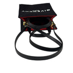 Givenchy Black Leather Trim Mini Logo Printed Tote
