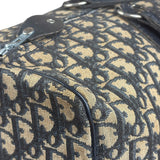 Christian Dior Vintage Navy Blue Trotter Boston Bag