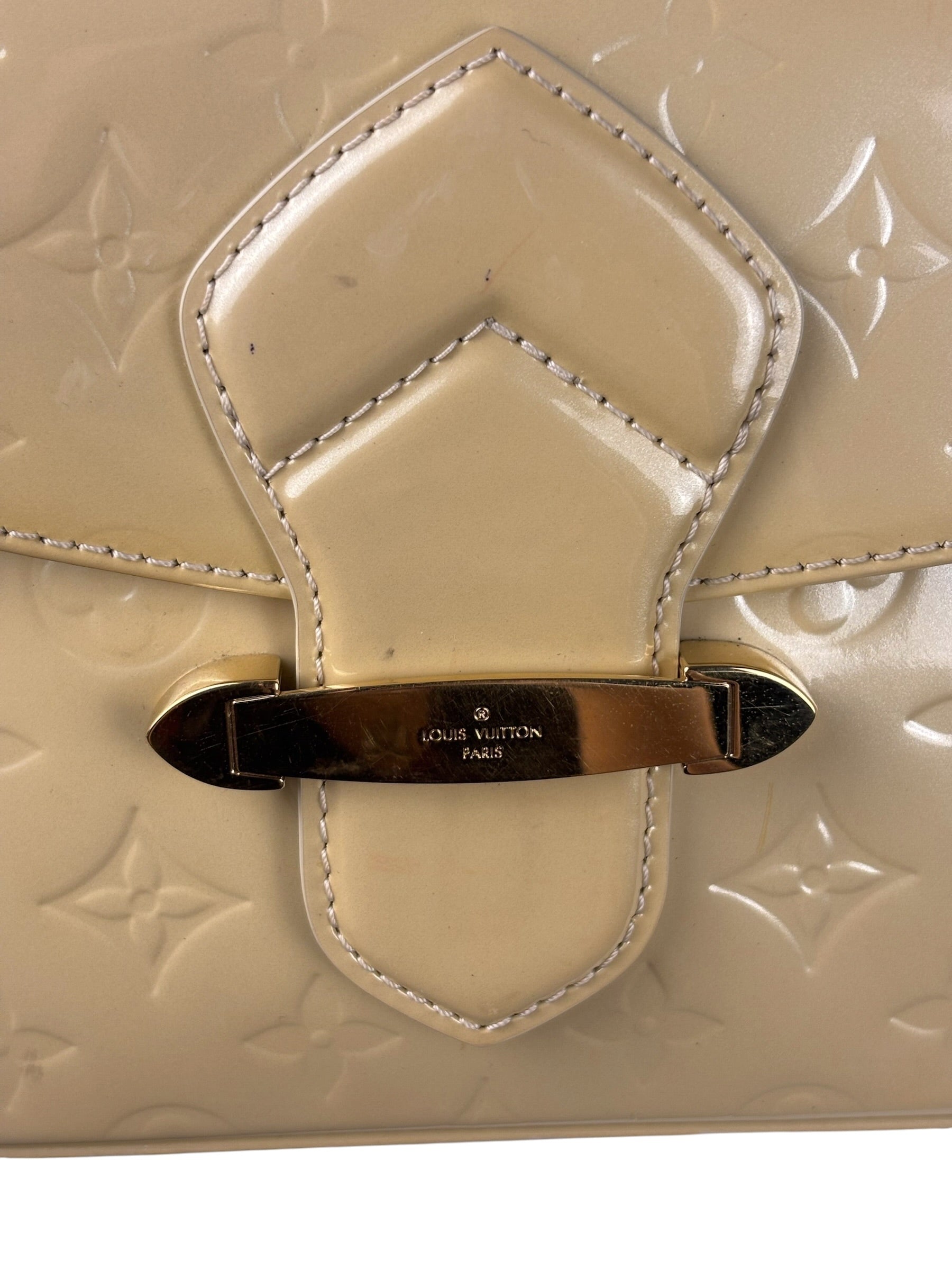 Louis Vuitton Yellow Monogram Vernis Bellflower GM Shoulder Bag