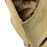 Bottega Veneta Beige Suede/Leather Trim Intrecciato Flower Basket Tote