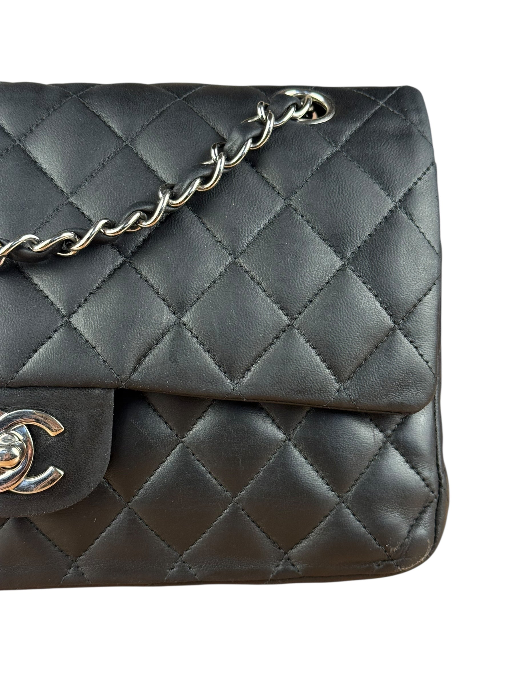 Chanel Classic Quilted Black Double Flap Bag 2003