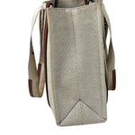 Chloé Canvas Beige/Brown Medium Woody Tote