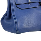 Hermes Blue Clemence Leather JPG Birkin 42 Palladium 2006