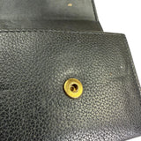 Versace Black Calfskin La Medusa Flap Card Holder