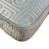Fendi Blue Embossed Leather FF Baguette