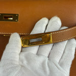 Hermes Kelly 32 Sellier Epsom Gold Handbag 1995