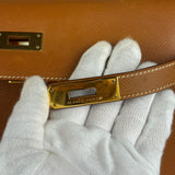 Hermes Kelly 32 Sellier Epsom Gold Handbag 1995