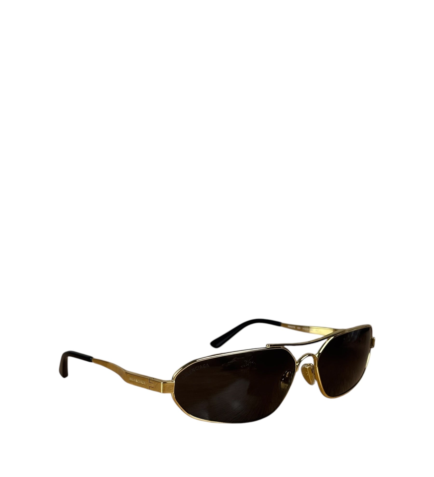 Balenciaga BB0227S Sunglasses Gold Toned Metal Frame