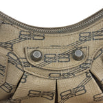 Balenciaga BB Brown Coated Canvas Monogram Le Cagole Shoulder Bag