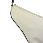 Christian Dior Cream Nylon Saddle Bag