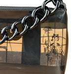 Chanel Black PVC Vinyl Coco Windows Pochette 2003