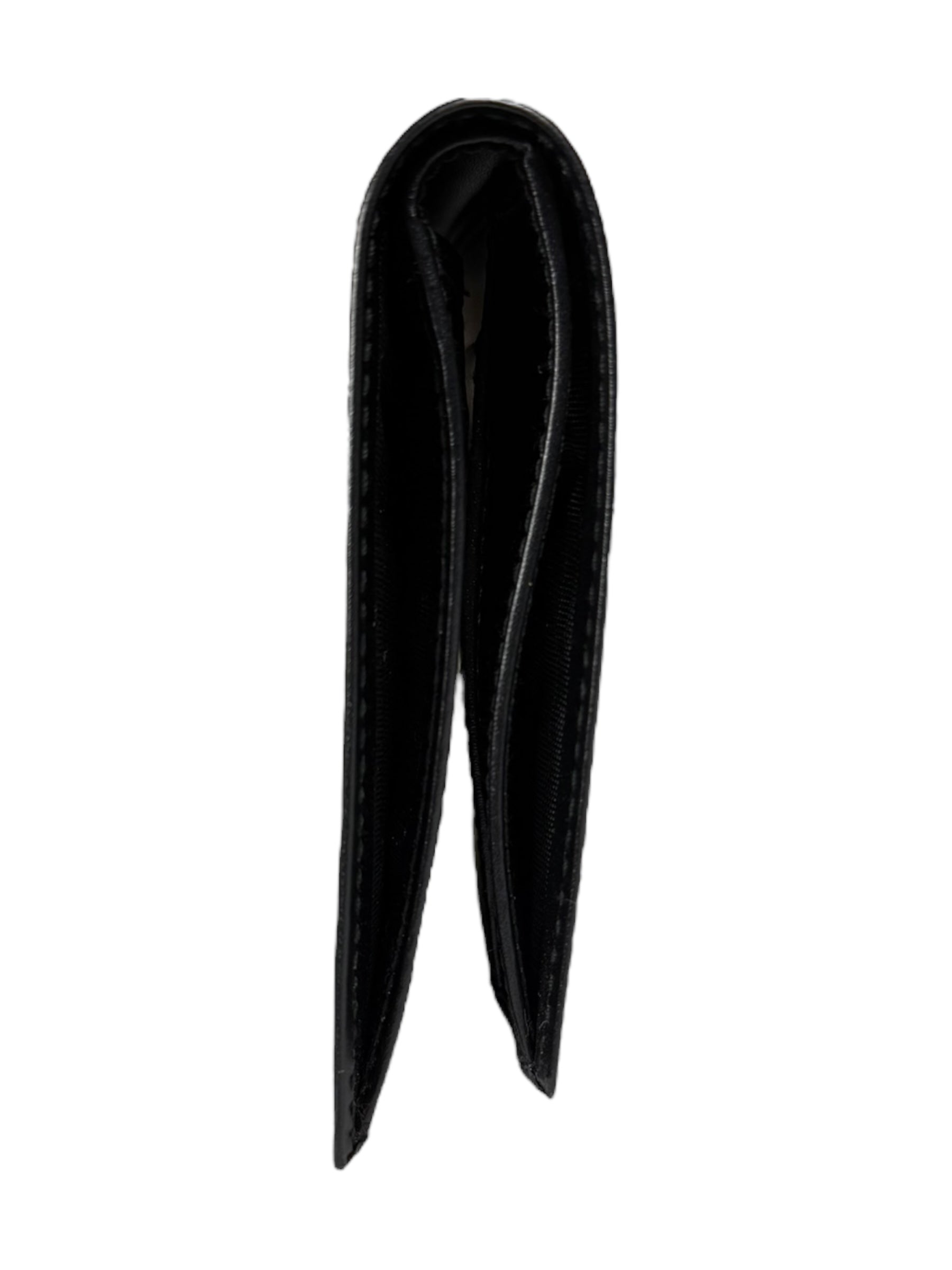 Prada Black Leather Bi-Fold Wallet