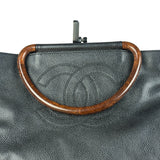 Chanel CC Caviar Wooden Ring Tote 2002