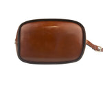 Celine Vintage Brown Leather Cinch Bucket Crossbody Bag