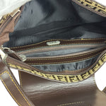 Fendi Zucchino Drawstring Flap Shoulder Bag