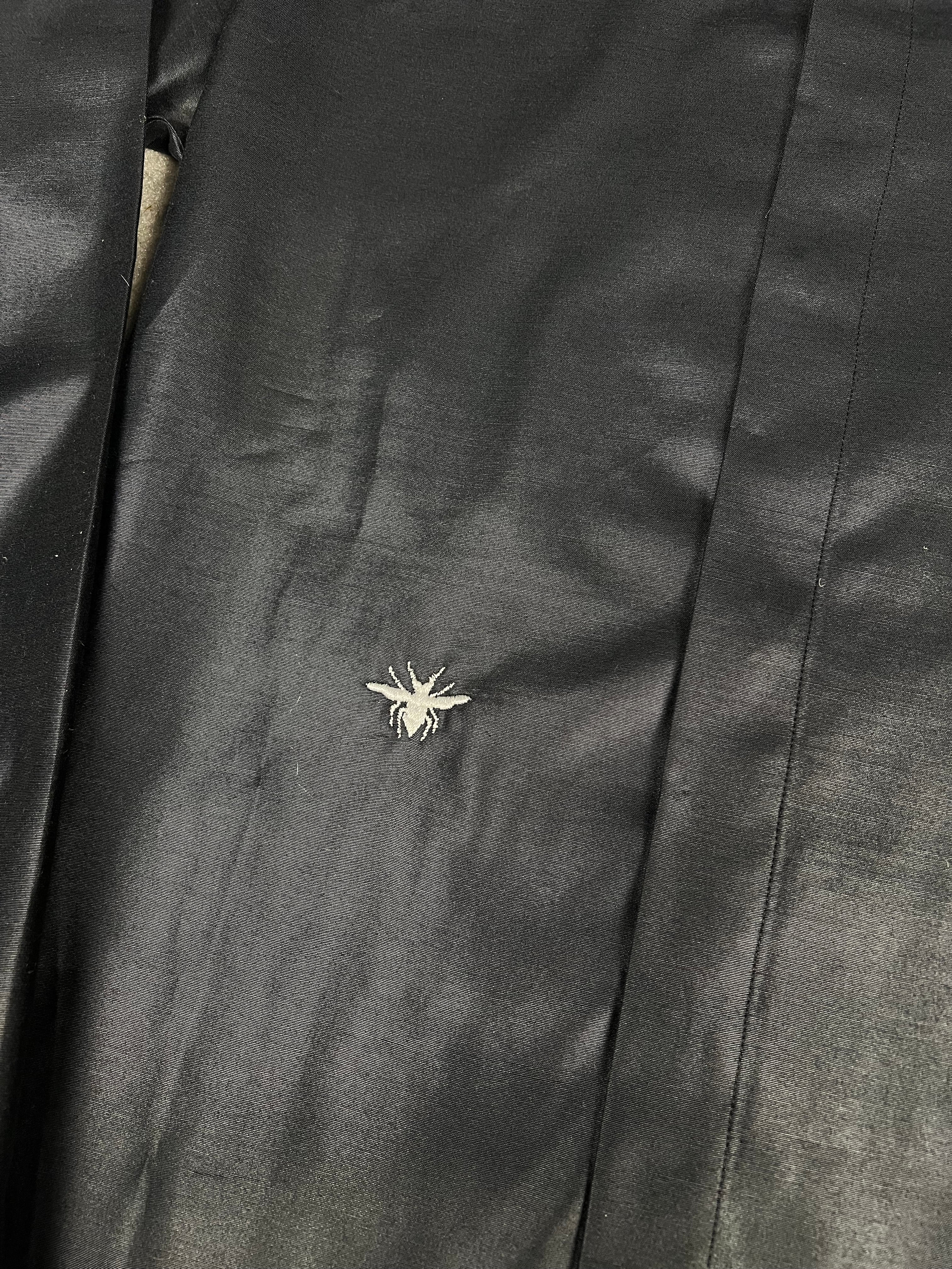 Christian Dior Bee Black Polyester Button-Up Shirt