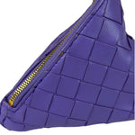 Bottega Veneta Purple Leather Nano Pyramid Pouch