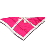 Chanel Pink/White Ribbon Silk Scarf