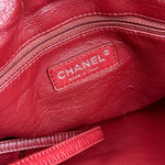 Chanel CC Green Metallic Patent Leather BonBon Chain Cinch Tote 2008