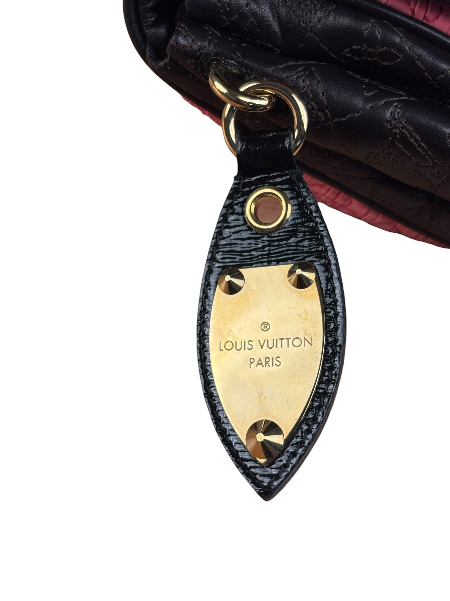 Louis Vuitton Limited Edition Bunny Pink Leather Monogram Coquette Clutch
