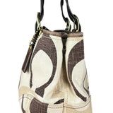 Coach Vintage Braided Strap Canvas Shoulder Bag