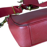 Prada Re-Edition Saffiano Leather Shoulder Bag Red