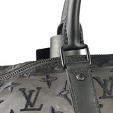 Louis Vuitton x Virgil Abloh Black Leather Trim Monogram Keepall 50