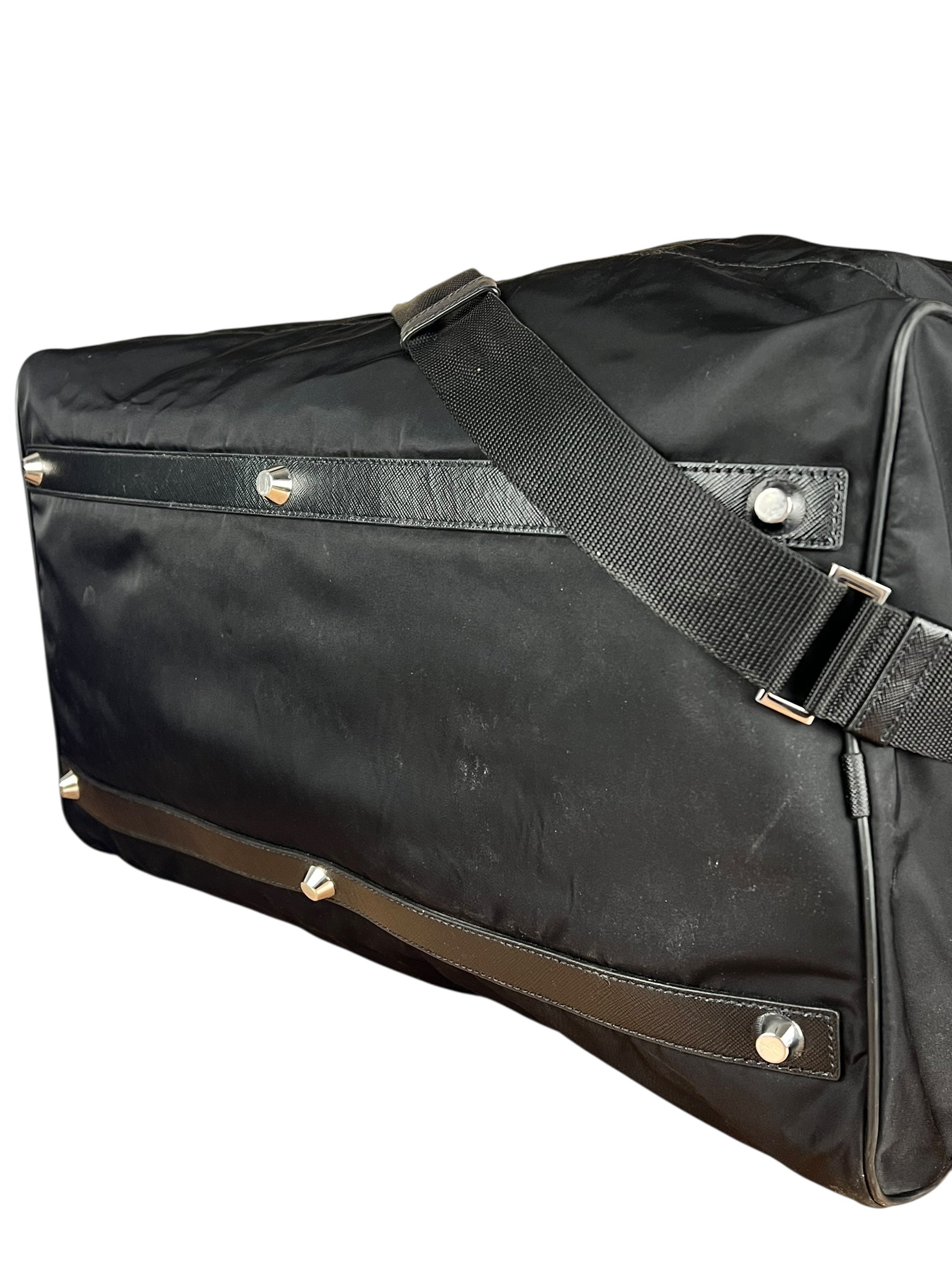 Prada Nylon Duffle Bag Black
