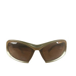 Balenciaga Gold Brown Dynamo BB0318S Demna Mask Wrap Sunglasses