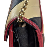 Gucci Stripped Multicolor Marmont Wallet on Chain
