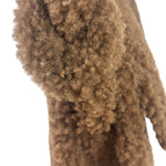 Jacquemus Brown Leather Trim  Le Bambidou Shearling Shoulder Bag