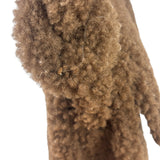 Jacquemus Brown Leather Trim  Le Bambidou Shearling Shoulder Bag