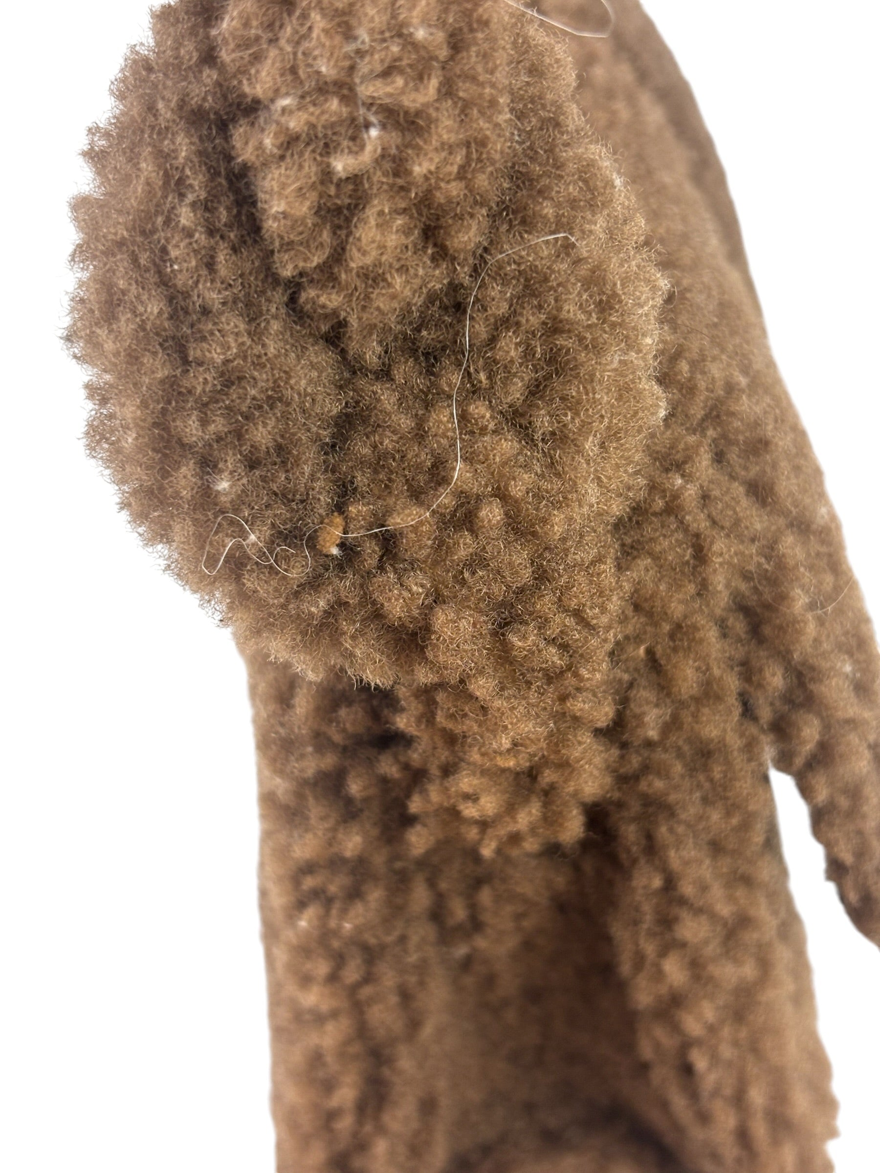 Jacquemus Brown Leather Trim  Le Bambidou Shearling Shoulder Bag