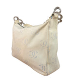 Chanel Light Washed Denim CC Canvas Logo Shoulder Bag 2002