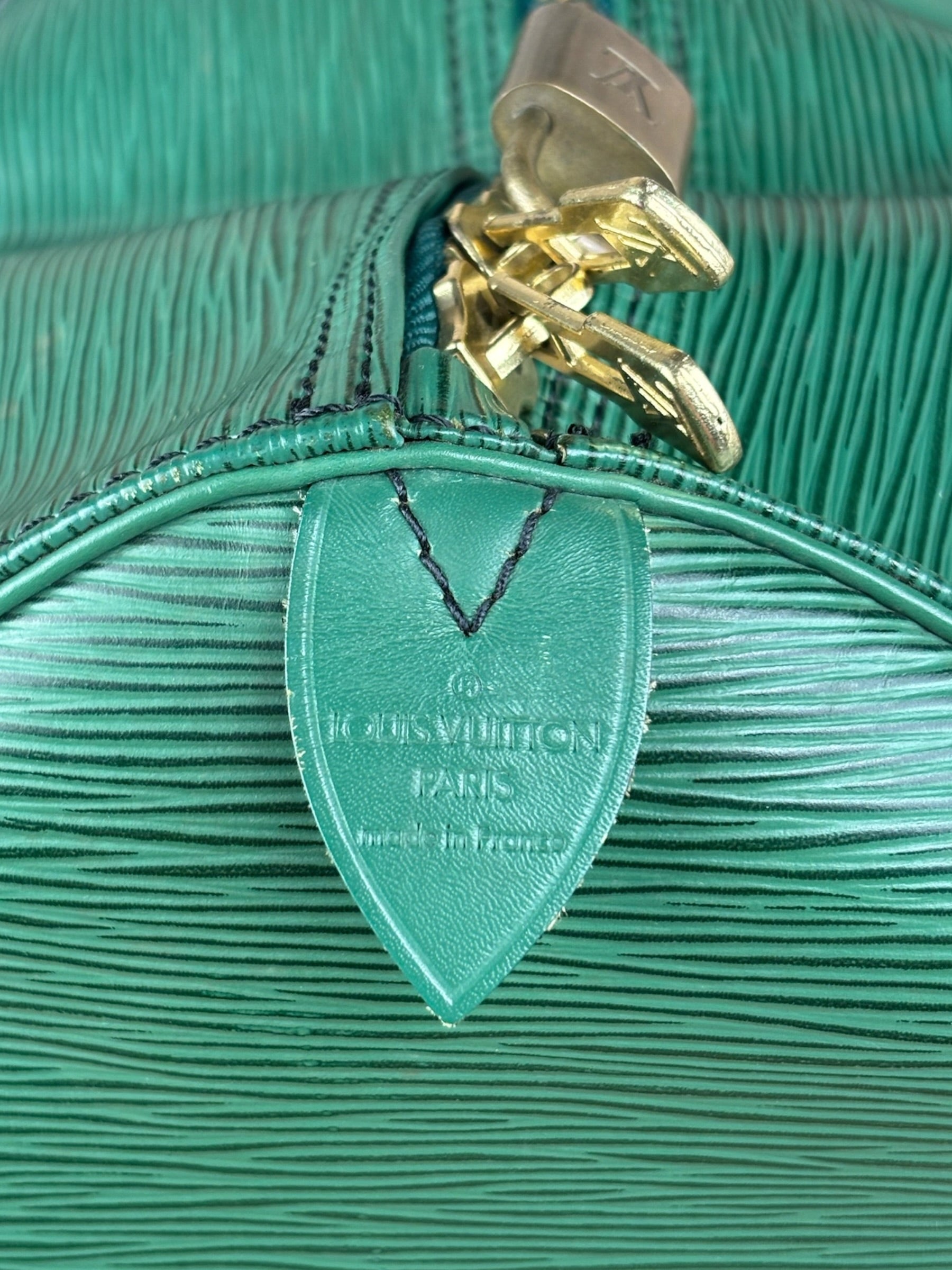 Louis Vuitton Vintage Borneo Green Epi Keepall Bag