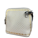 Gucci White Leather Stars Guccy Mini 2Way Bag