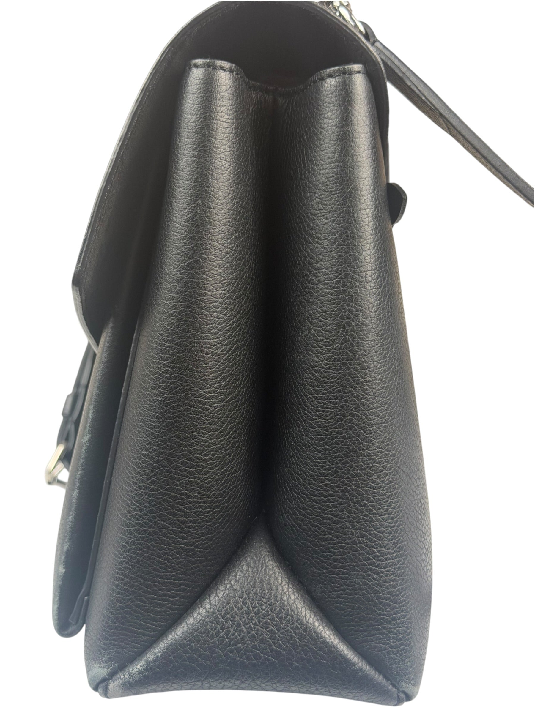 Louis Vuitton Black Pebbled Leather Taurillon Lockme Two-Way Bag