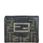 Fendi Vintage Zucca Canvas Compact Wallet