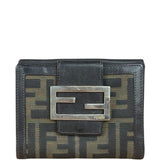 Fendi Vintage Zucca Canvas Compact Wallet