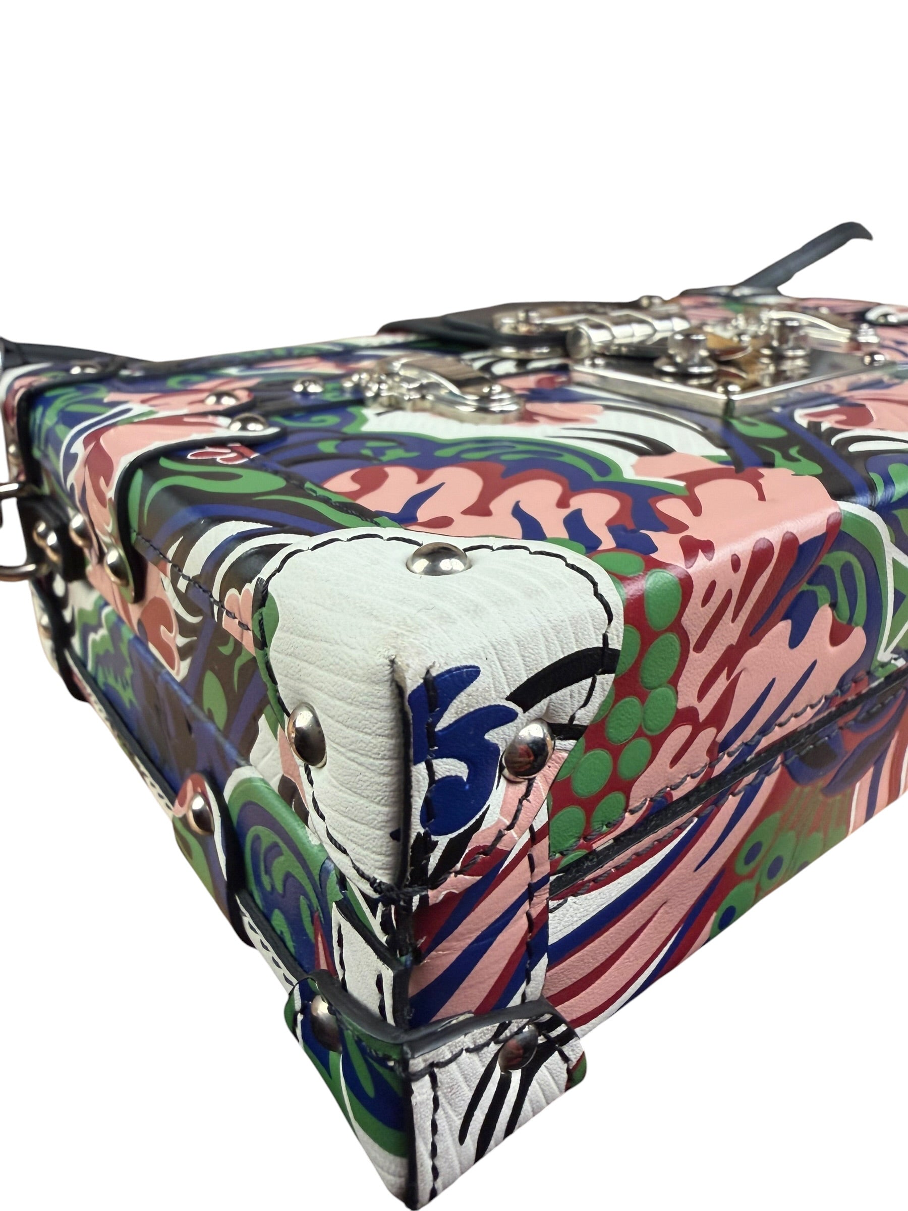 Louis Vuitton Multi-Color Leather Petite Malle Vanity Case